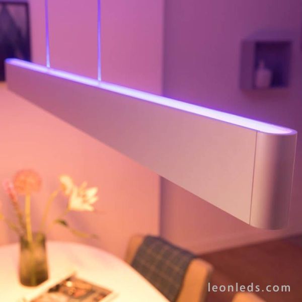 Lámpara de techo LED RGB Ensis Hue 2X39W 4090331P9 Philips Hue | LeonLeds