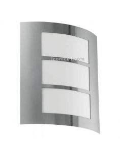 Aplique E27 City exterior sin sensor acero inoxidable  Eglo Iluminación | LeónLeds Iluminación