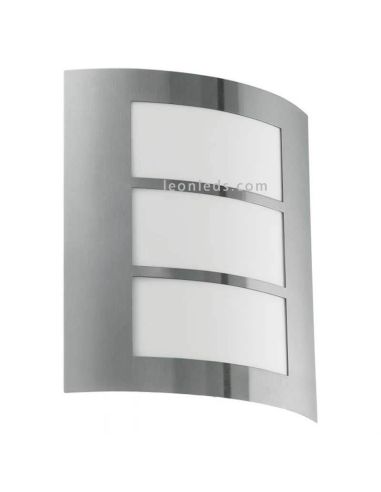 Aplique E27 City exterior sin sensor acero inoxidable  Eglo Iluminación | LeónLeds Iluminación