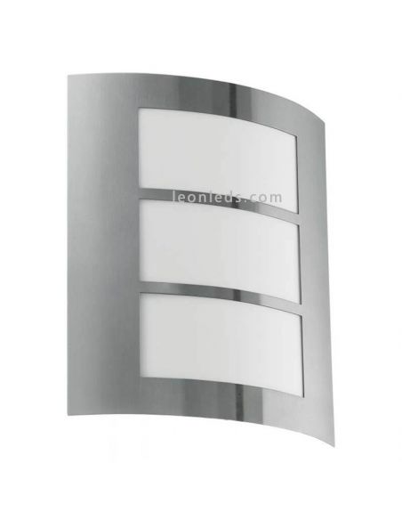 Aplique E27 City exterior sin sensor acero inoxidable  Eglo Iluminación | LeónLeds Iluminación