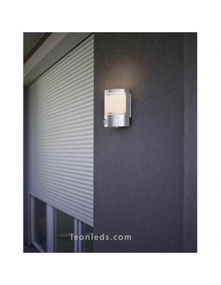 Aplique de pared exterior detector de movimiento E27 Cerno foto de ambiente Eglo Iluminación | LeónLeds Iluminación