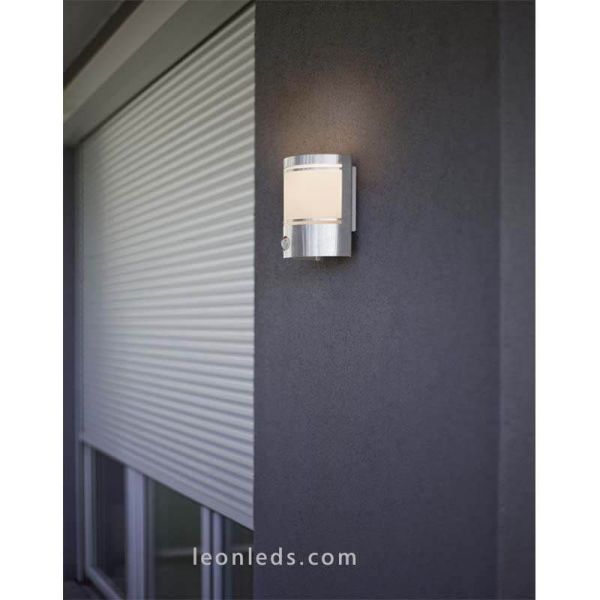 Aplique de pared exterior detector de movimiento E27 Cerno foto de ambiente Eglo Iluminación | LeónLeds Iluminación