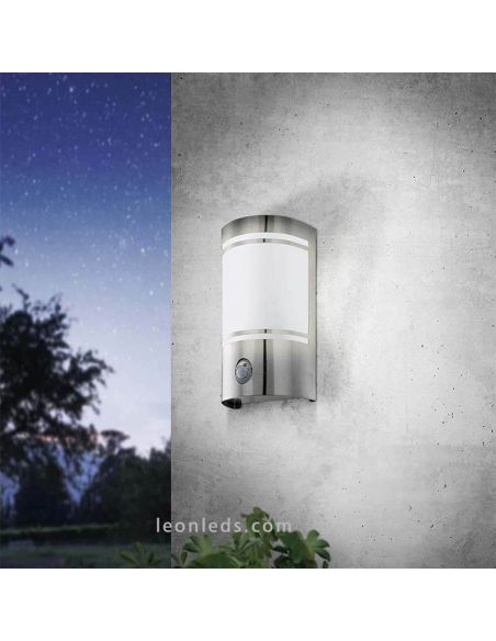 Arandela para exterior com detector de movimento Lâmpada E27 Cerno Eglo Lighting | Leon Iluminação LED
