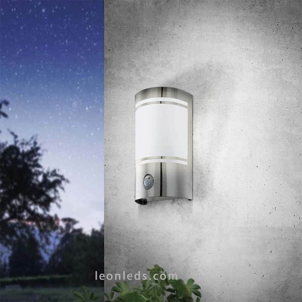 Arandela para exterior com detector de movimento Lâmpada E27 Cerno Eglo Lighting | Leon Iluminação LED