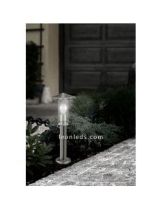 Balise d'extérieur E27 Inox Lisio Eglo Lighting | Éclairage LeonLeds 2