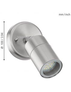 Foco de pared GU10 Stockholm exterior orientable Eglo Iluminación | LeónLeds Iluminación 2