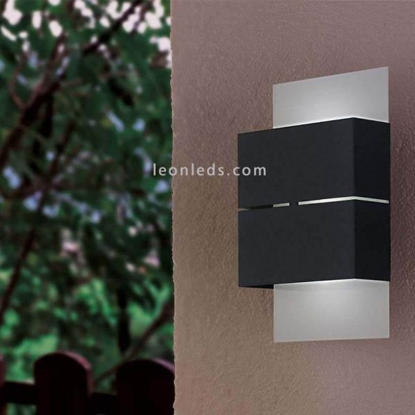 Aplique LED de pared Kibea antracita Eglo iluminación| LeónLeds Iluminación |