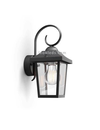 Aplique para exterior clásico E27 Buzzard Philips | LeonLeds Iluminación
