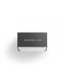 Aplique de pared cuadrado exterior E27 antracita Hedgehog Philips | LeónLeds Iluminación