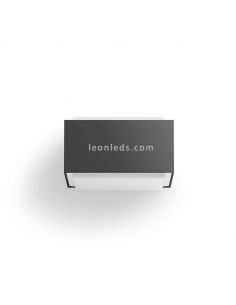 Applique murale d'extérieur carrée E27 anthracite Hedgehog Philips | Éclairage LeonLeds