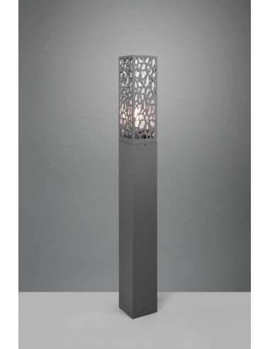 Gyrophare extérieur d'origine anthracite Cooper 1xE27 | Éclairage LeónLeds | lampadaire abstrait sur mur gris