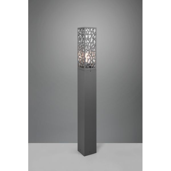 Gyrophare extérieur d'origine anthracite Cooper 1xE27 | Éclairage LeónLeds | lampadaire abstrait sur mur gris