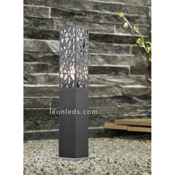 Sobremuro Cooper de exterior antracita 1xE27 | LeónLeds Iluminación | lámpara de muro ambiente