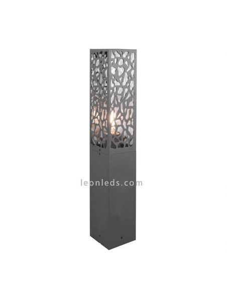 Sobremuro Cooper de exterior antracita 1xE27 | LeónLeds Iluminación | lámpara de muro abstracta