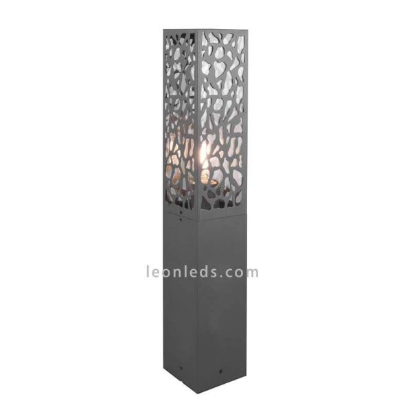 Sobremuro Cooper de exterior antracita 1xE27 | LeónLeds Iluminación | lámpara de muro abstracta