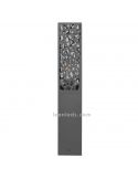 Sobremuro Cooper de exterior antracita 1xE27 | LeónLeds Iluminación | lámpara de muro abstracta apagada frontal