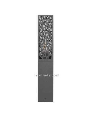 Sobremuro Cooper de exterior antracita 1xE27 | LeónLeds Iluminación | lámpara de muro abstracta apagada frontal