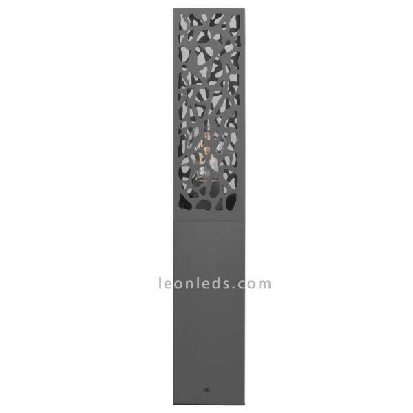 Sobremuro Cooper de exterior antracita 1xE27 | LeónLeds Iluminación | lámpara de muro abstracta apagada frontal
