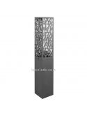 Sobremuro Cooper de exterior antracita 1xE27 | LeónLeds Iluminación | lámpara de muro abstracta apagada