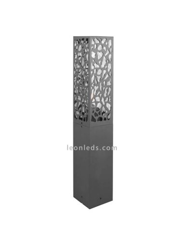Sobremuro Cooper de exterior antracita 1xE27 | LeónLeds Iluminación | lámpara de muro abstracta apagada