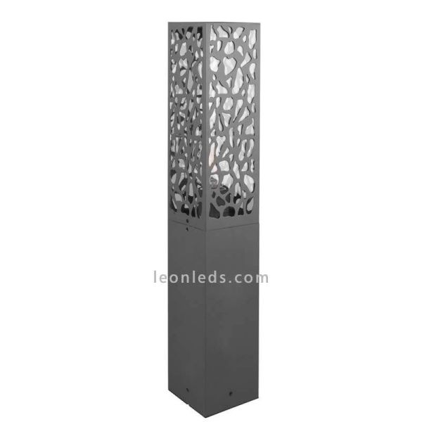 Poste exterior Cooper antracite 1xE27 | LeónIluminação Leds | lâmpada de parede abstrata desligada