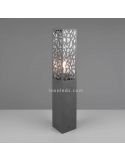 Sobremuro Cooper de exterior antracita 1xE27 | LeónLeds Iluminación | lámpara de muro abstracta pared gris