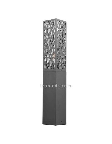 Sobremuro Cooper de exterior antracita 1xE27 | LeónLeds Iluminación | lámpara de muro abstracta apagada lateral