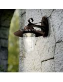 Aplique de pared E27 Milton marrón antiguo rústico  exterior| LeonLeds Iluminación