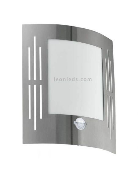 Aplique City E27 decorativocon sensor de movimiento Eglo Iluminación  | LeonLeds Iluminación