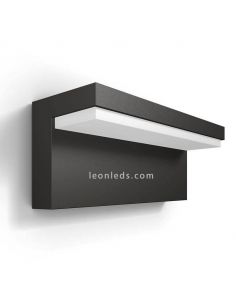 Aplique LED de pared exterior aluminio Bustan Philips | LeonLeds Iluminación