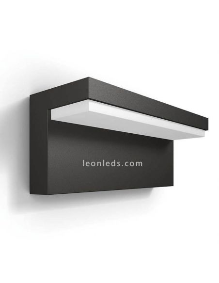 Aplique LED de pared exterior aluminio Bustan Philips | LeonLeds Iluminación