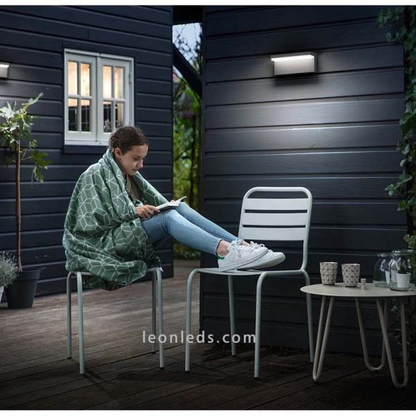 Lâmpada de parede LED para exteriores de alumínio Bustan ambiente photo Philips | Leon Iluminação LED
