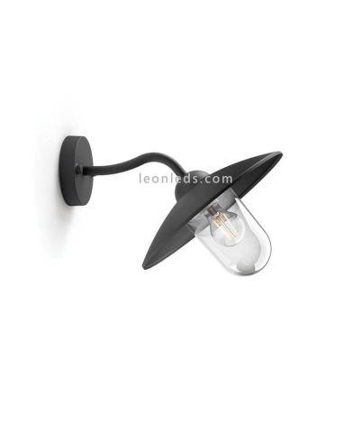 Aplique de exterior de aluminio casquillo E27 protección IP44 serie Hammock Philips | LeonLeds Iluminación
