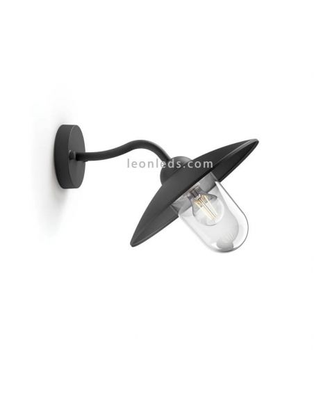 Applique murale d'extérieur en aluminium avec douille E27 Protection IP44 Série Hammock Philips | Éclairage LeonLeds