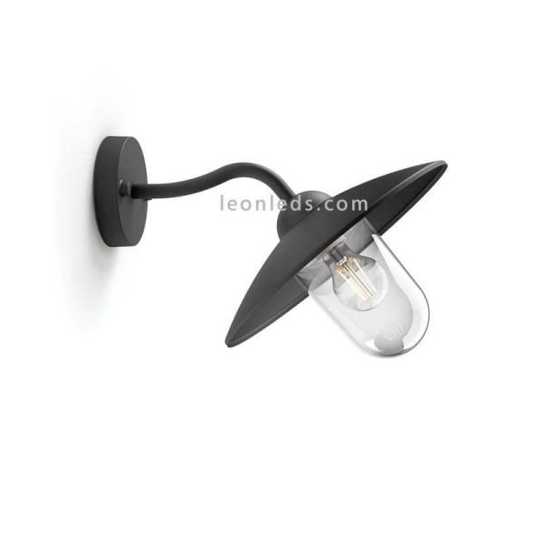 Aplique de exterior de aluminio casquillo E27 protección IP44 serie Hammock Philips | LeonLeds Iluminación