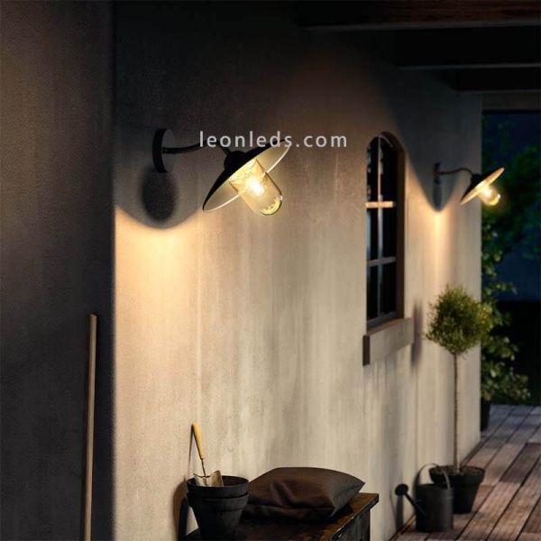Aplique para ambientes de exterior de aluminio E27 IP44 Hammock Philips | LeonLeds Iluminación