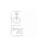 Applique d'extérieur aluminium ampoule E27 IP44 Dimensions Hamac Marque Philips | Éclairage LeonLeds