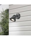 Aplique para exterior abatible antracita de aluminio Kaveri 1XGU10 | LeónLeds Iluminación | campana ambiente