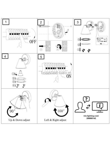 Lampe d'extérieur pliante en aluminium anthracite Kaveri 1XGU10 | Éclairage LeónLeds | pose de hotte