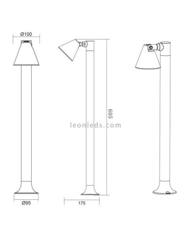 Lampe d'extérieur en forme de cloche...