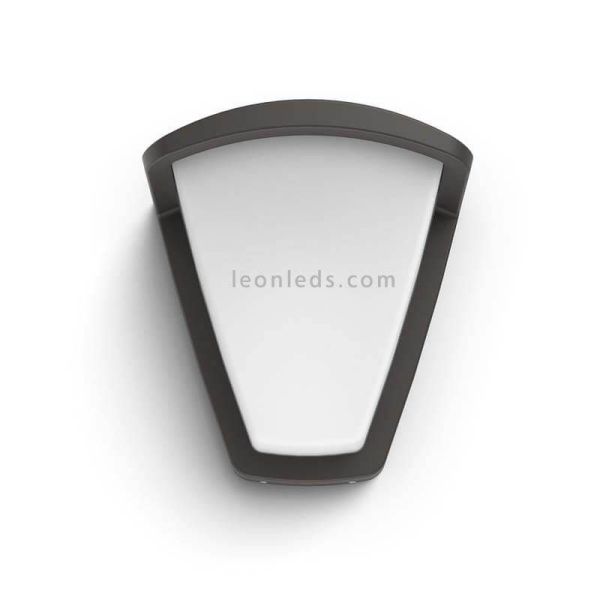 Aplique para exterior de aluminio bombilla con casquillo E27 Kiskadee Philips | LeonLeds Iluminación