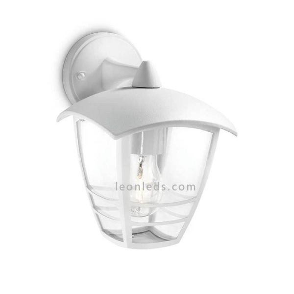 Aplique E27 aluminio blanco MyGarden Creek Philips | LeónLeds Iluminación