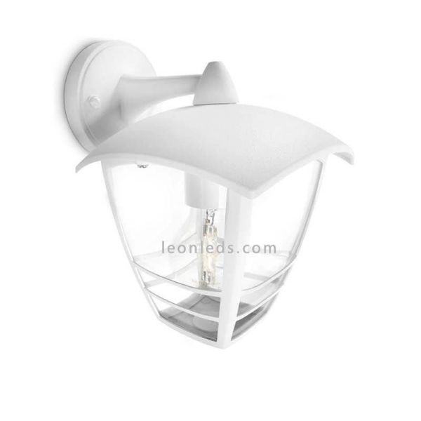 Aplique E27 aluminio blanco exterior MyGarden Creek Philips | LeónLeds Iluminación