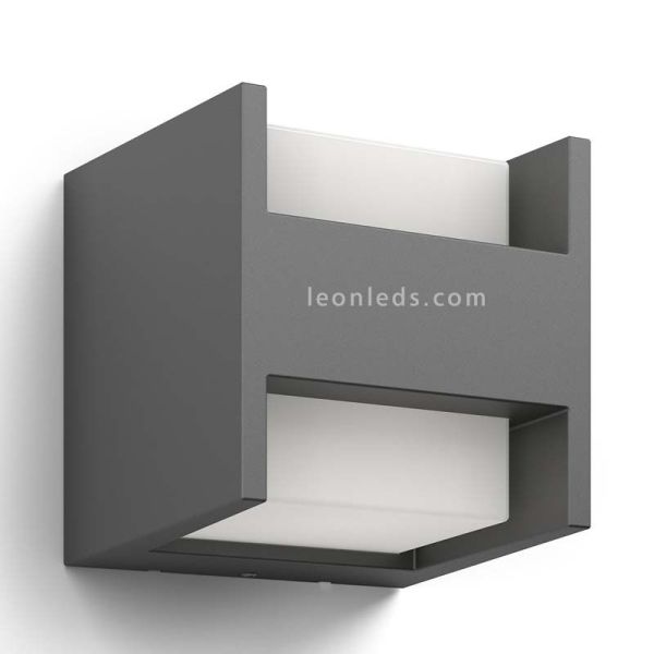 Arandela LED quadrada para exterior Arbor 2x4,5W Philips | Leon Iluminação LED