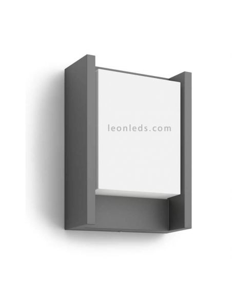 Aplique LED de pared exterior aluminio Arbour Philips | LeónLeds Iluminación