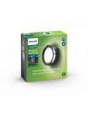 Embalaje aplique LED redondo Actea negro exterior 12W Philips | LeonLeds Iluminación