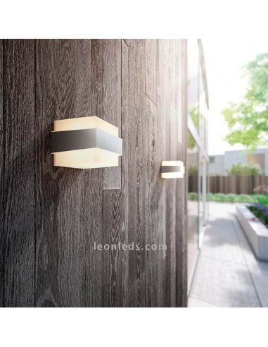 Arandela para exterior E27 Pá bidirecional de aço inoxidável Philips | Leon Iluminação LED