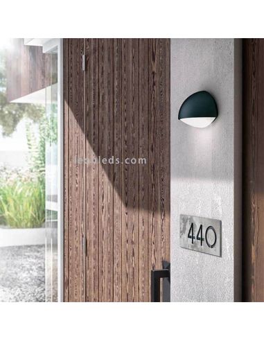 Aplique LED de pared Dust antracita exterior IP44 Philips ovalado| LeonLeds Iluminación