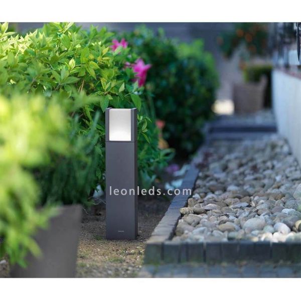 Baliza moderna LED para exterior IP44 Arbour foto de ambiente Philips | LeonLeds Iluminación