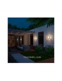 Aplique o Plafón exterior 2 x E27 Skies foto de ambiente Philips | LeonLeds Iluminación